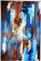 Nr.1 | Ria Kooistra | Gezicht | Acryl | 80 x 120 | met houten lijst