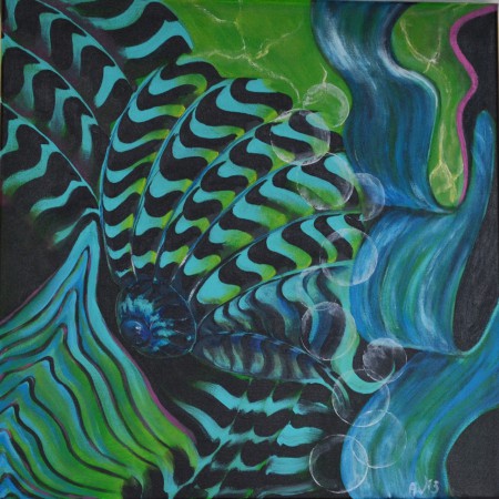 Onder water Fantasie | Acryl | 50 x 50